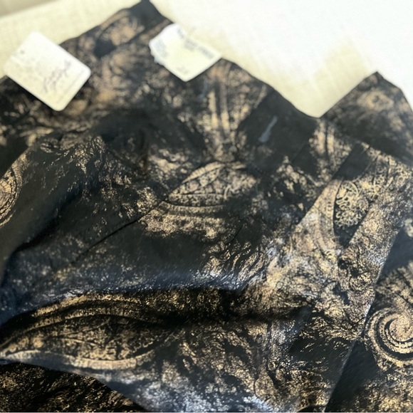 Free People | Jayde Printed Metallic Flare Jeans NWT - Picture 15 of 16